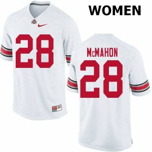 Women's Ohio State Buckeyes #28 Amari McMahon White Nike NCAA College Football Jersey February ZMS1544AL